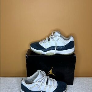 Jordan White and Navy Sneakers